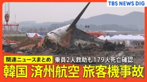 【韓国・済州航空 旅客機事故】国内すべての同型機を点検へ　韓国国交省 / 事故調査委員会 ブラックボックス回収 / 対応不十分”と不満訴える人も（関連ニュースまとめ）