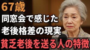67歳女性、年金8万円で団地暮らしの私が同窓会で見た『老後格差』の現実。老後の差は『運』じゃない。