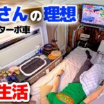 【新型ターボ軽キャン5日間車中生活】酷暑日でも車内に篭れる薄型クーラーで快適車中泊【Happy1ターボ②】